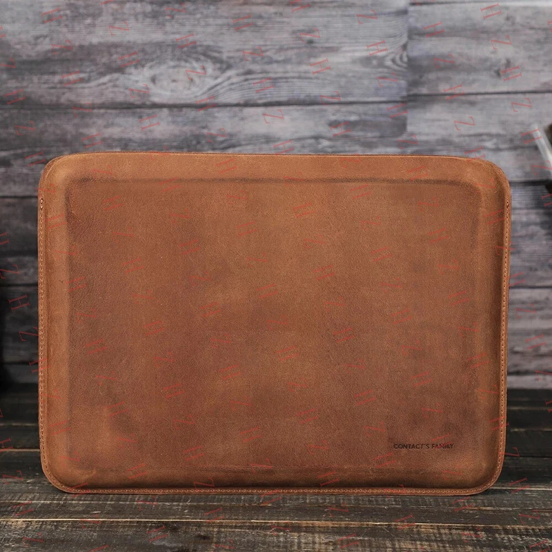 P+ Genuine Leather Laptop Sleeve Case For Apple Macbook Pro 16 14 M5/M4 Air 15 13 view 4