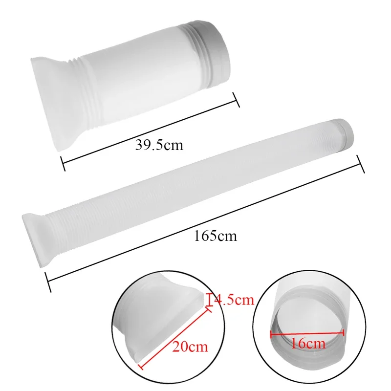 160mm średnica 39.5-165CM elastyczny klimatyzator wylot spalin rury odpowietrzającej