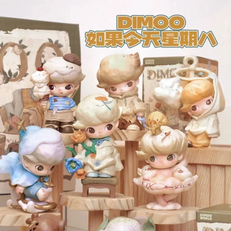 

Новый оригинальный POPMART DIMOO, если сегодняшняя 8-я серия, ручная глухая коробка, милый орнамент, загадочная коробка, праздничный подарок для девочек, коллекционные предметы