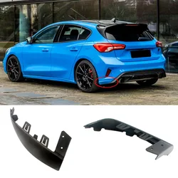 Rear Lip Unpainted Bumper bar Diffuser Parts Fit For Ford MK4 Focus 2019 2020 ST Double Pipe Hole