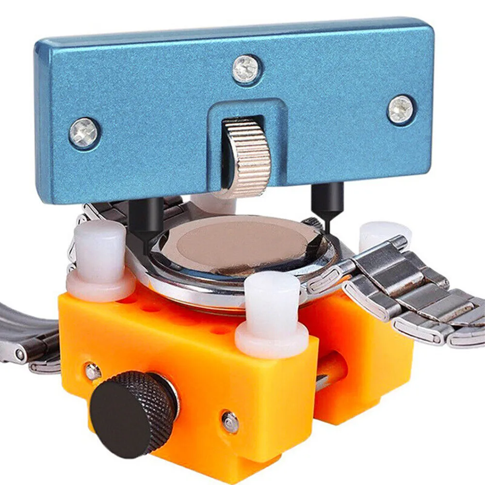 

Watch Back Case Opener Remover Holder Tool Set Battery Replacement Pry Repair Adjustable Location Tool Kit Watch Accessories