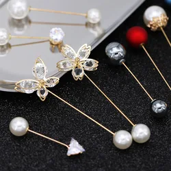 New Pearls Pin Brooches for Fashion Clothing Women Waist Sweater Dress Brooch Pins Badge Buckle Brooch Jewelry Gift Accessories