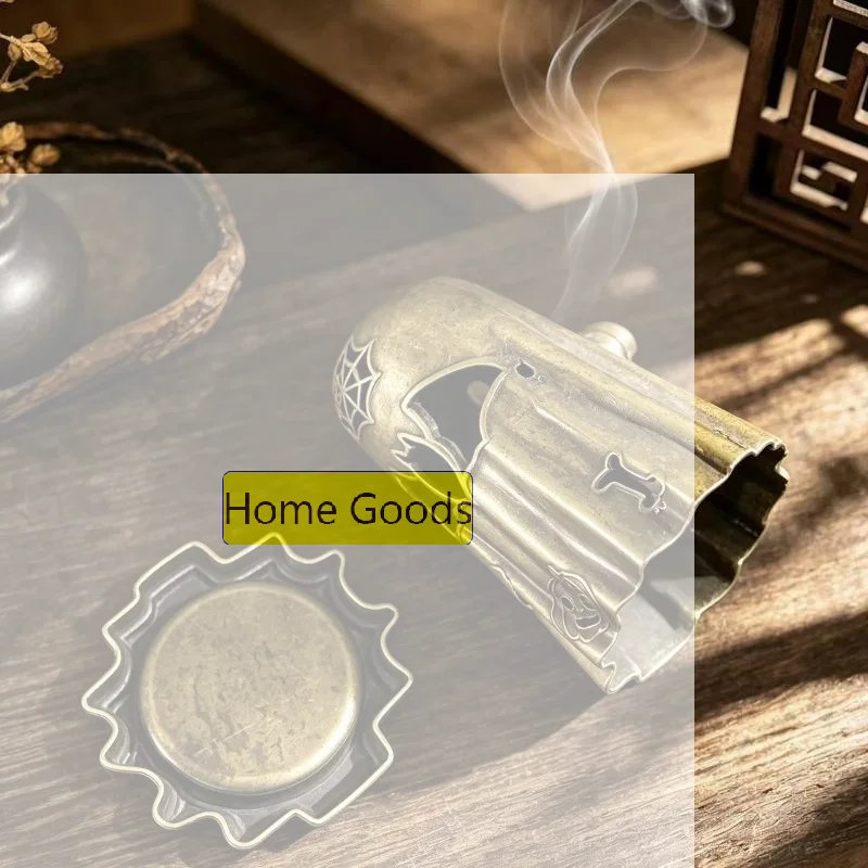 Unique Ghost Pumpkin Incense Holder Ornament Halloween Desktop Decoration For Home Living Room Party Fragrance Diffuser
