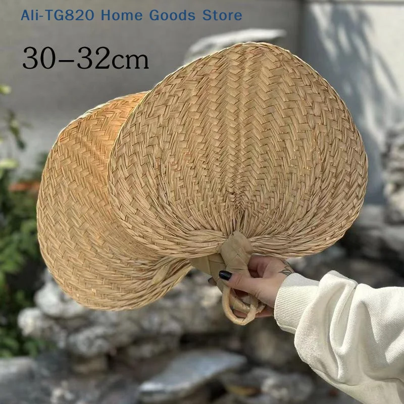 [TG820]Vintage Palm-Leaf Palm-Leaf Fan Lightweight Natural Cooling Fan Handmade Fan Home Decoration