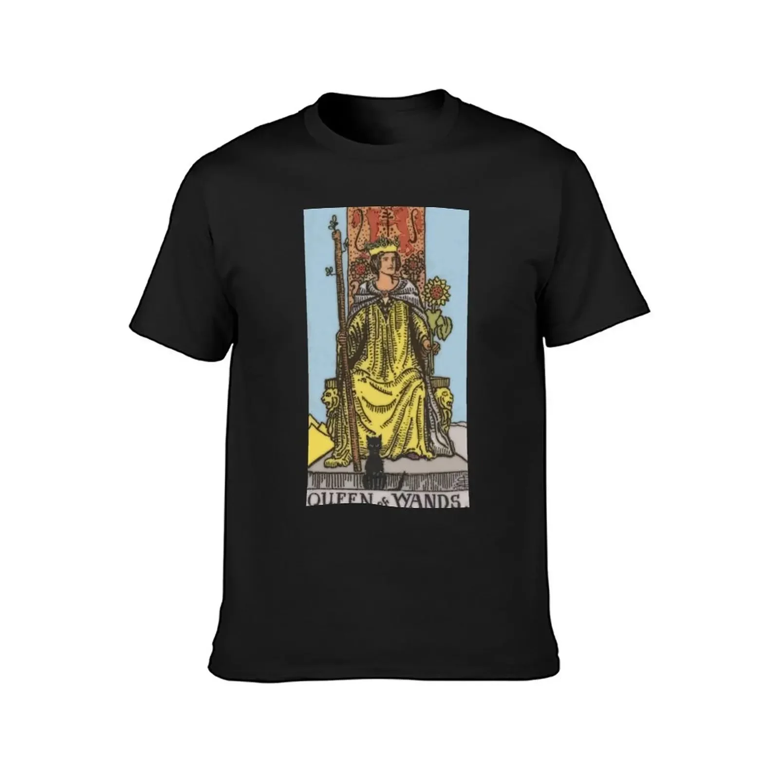 Queen of Wands Tarot Card Rider Waite Classic T-Shirt cute tops summer tops shirts graphic tees sublime shirts men graphic