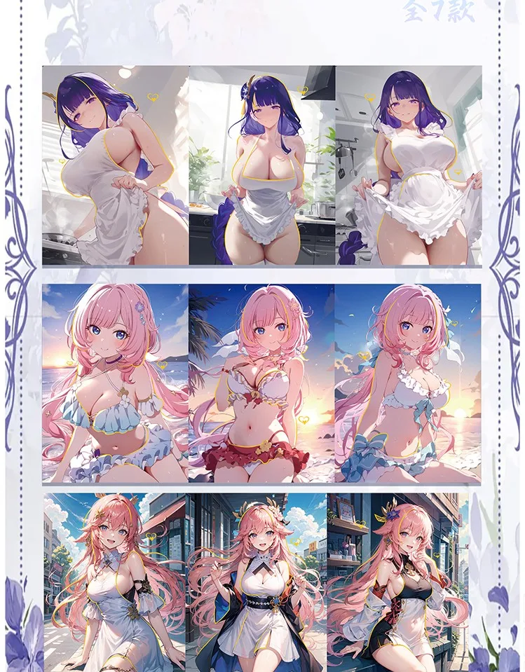 New THE WIND AND MOON ARE BOUNDLESS 2 Goddess Story CArd Anime Girl Swimsuit Bikini Collection Card Doujin Toys And Hobbies Gift