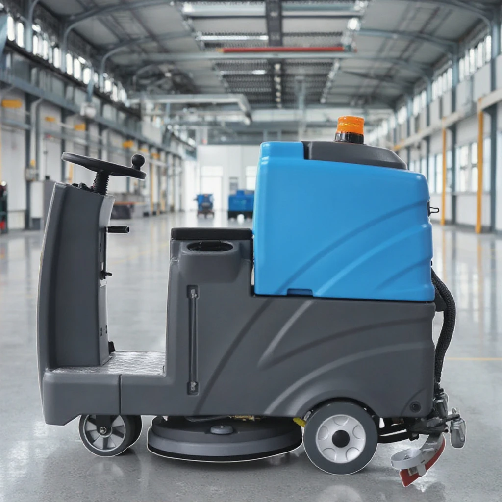 New Arrivals Best Selling Heavy Duty 860mm Ride On Floor Scrubber Top Quality Floor Scrubber Machine Cleaning Ride On Type