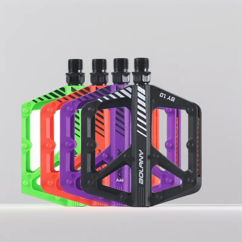 

Nylon Bicycle Pedals, Lighweight DU Bearing Anti-slip large platform Road Bike MTB Bike Pedal Bike accessories