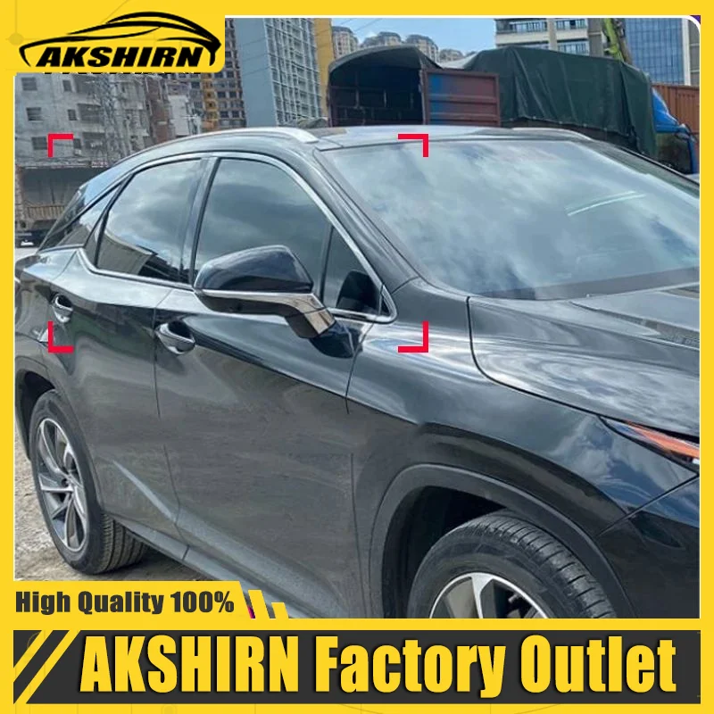 External Side Window Frame Strip Cover Trim Car Accessories Upgrade For Lexus RX350 RX450H 500H 2016 17 18 19 20 21 22 23 2024