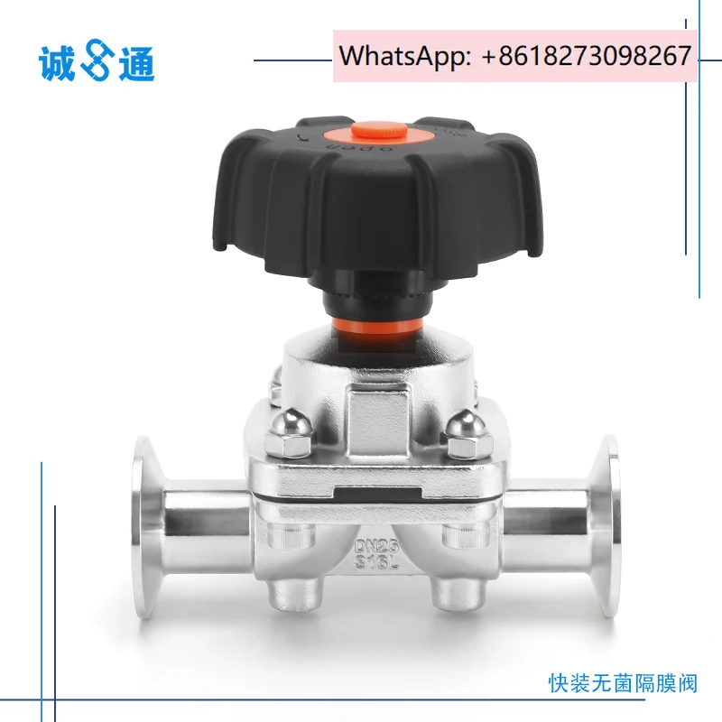 

Aseptic Diaphragm Valve Meter Diaphragm Valve 316L Clamp Diaphra-gm Va-lve Sanitary Quick Install Diaphra-gm Va-lve