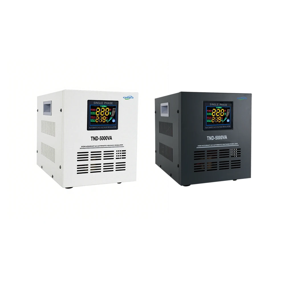 LanYuXuanAc Estabilizador regulador de tensão de energia automática TND/SVC 5000VA/5KVA Entrada 140V 90V 150V Saída 220V 110V Protegerando o Mach