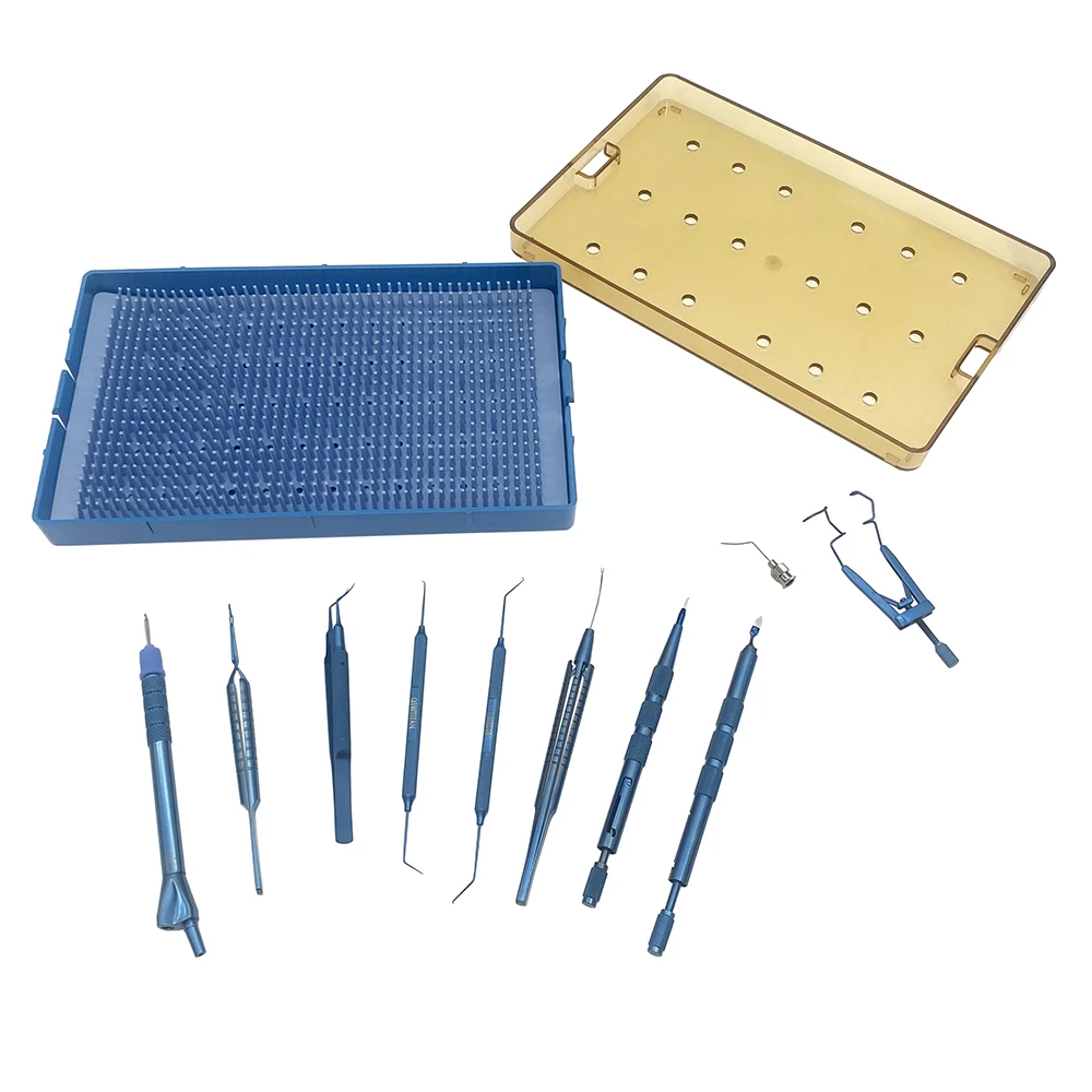 

Micro Coaxial Set Capsulorhexis Forceps Diamond Knife speculum cannula Ophthalmic Instruments Surgical Kits