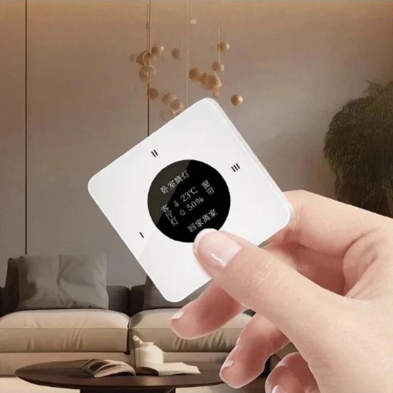 Linptech Smart Home Wireless Switch Temperature Humidity Sensors Work with APP Wireless Remote Wall Panel Switch