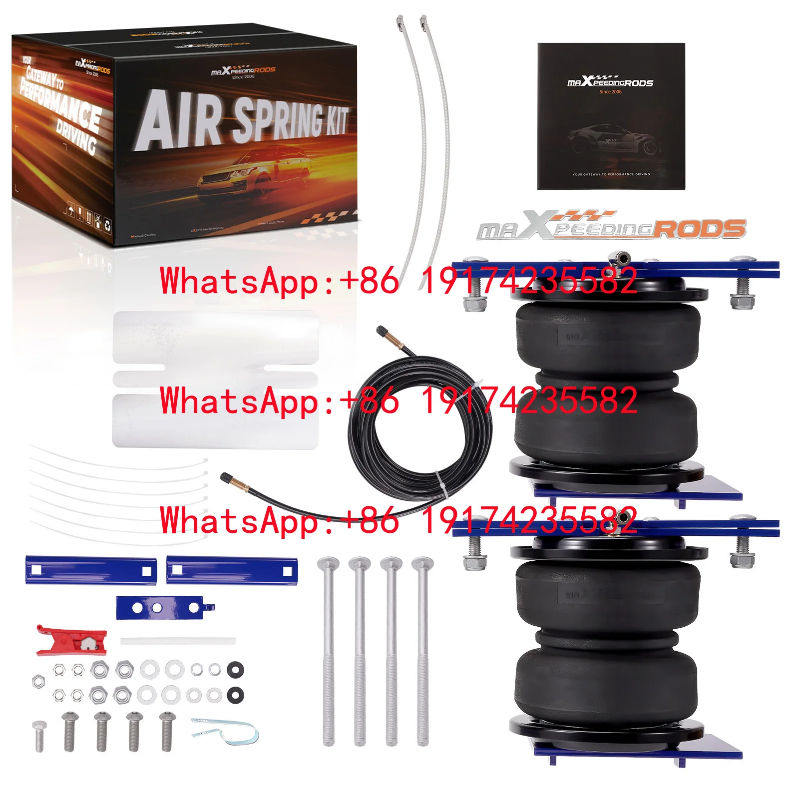 Rear Air Helper Spring Suspension Bag Leveling Kit For Ram 4500 5500 2007-2024