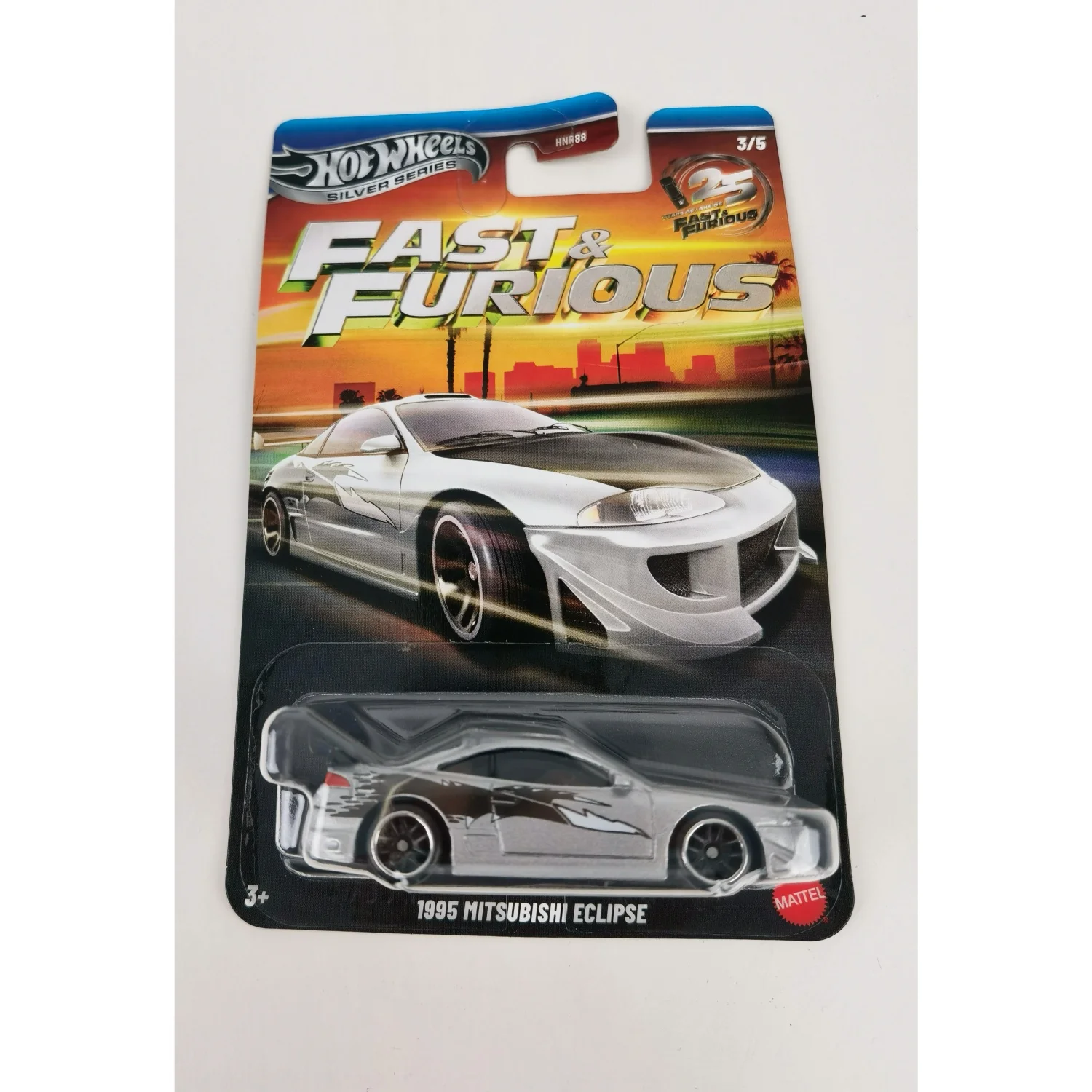 2026 New Original Hot Wheels Fast and Furious 25th Anniversary 1/64 1995 MITSUBISHI ECLIPSE Hotwheels 1:64 Car Model Hotweheels