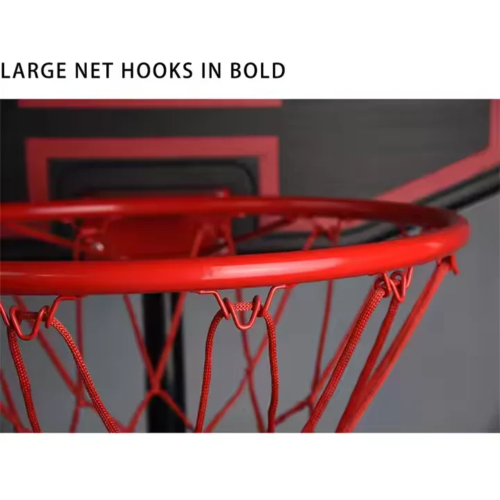 صديقة للبيئة 10 أقدام في الأماكن المغلقة والخارجية ارتفاع قابل للتعديل المحمولة أنبوب الصلب كرة السلة هوب الوقوف مع عجلة