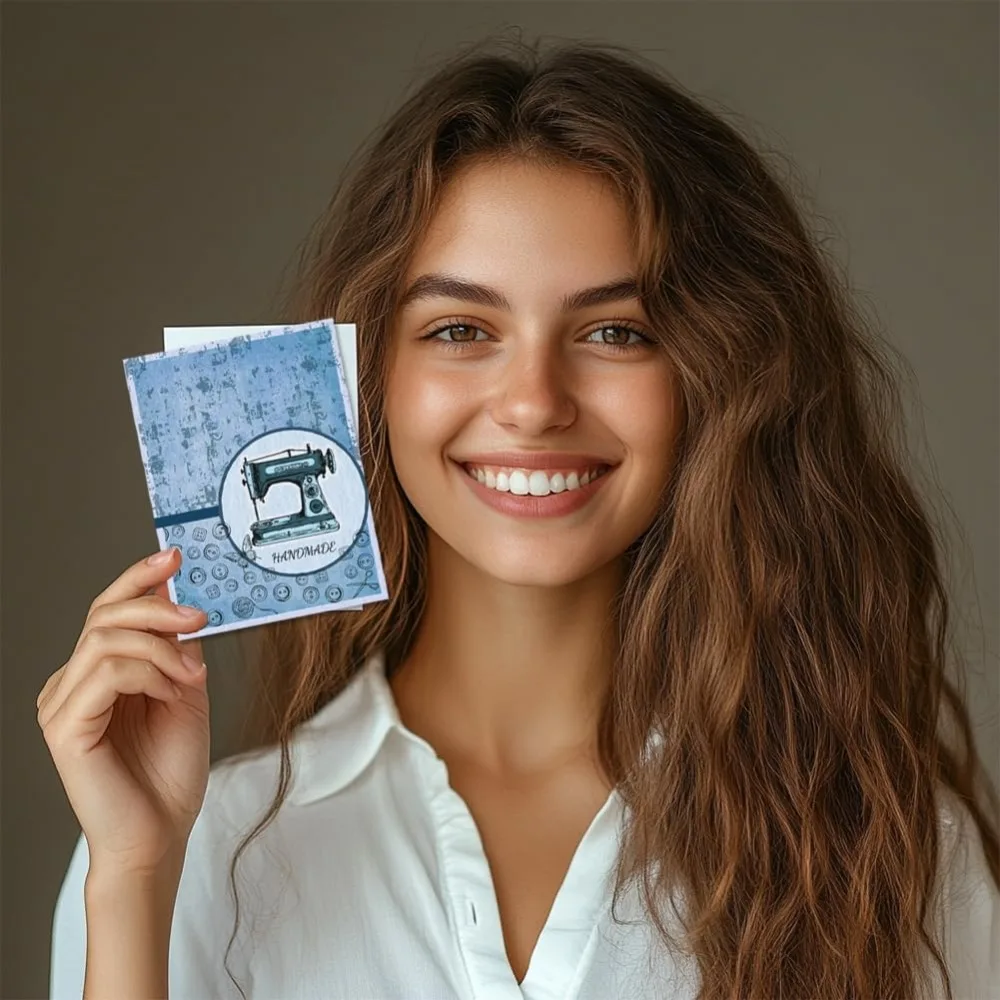 خمر الخياطة النص واضح Stamps المعرضة ماكينة خياطة شفافة سيليكون Stamps واضح ختم الأختام سيليكون Stamps للبطاقة