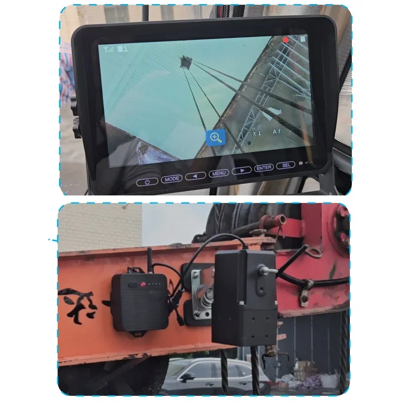 30x Zoom Wireless Tower Crane System with AHD Night Vision Rear Camera Front Wireless Camera with Blind Spot Detection