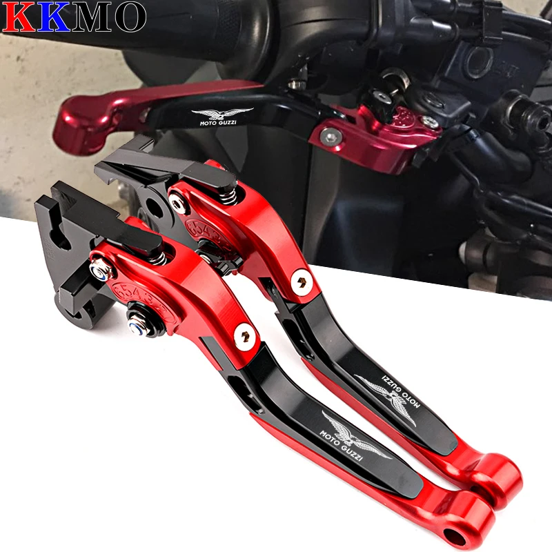 For Moto Guzzi STELVIO 1200 SPORT BREVA 1100 NORGE 1200 Accessorie CNC Clutch Brake Lever Extendable Adjustable Foldable Levers