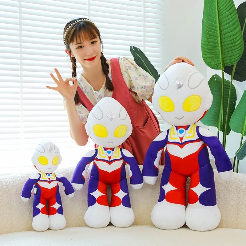

Hot Anime Ultramans Series Plush Toy Bolster Cartoon Character Exquisite Creativity Soothing Stuffed Doll Birthday Gift