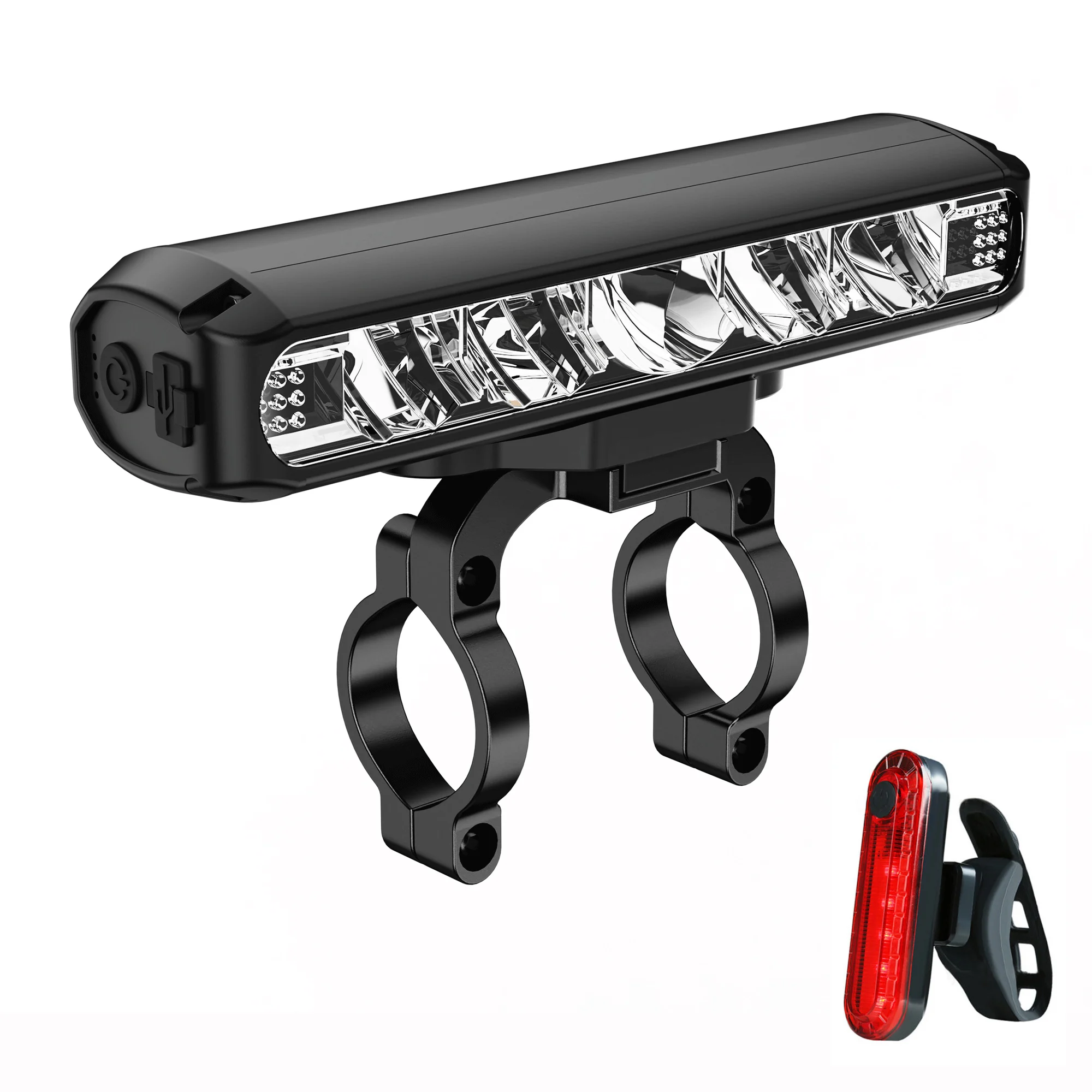 AKALRapidly-Feux avant de vélo, lampe de poche étanche aste par USB, lampe LED VTT, 8000 lumens, 2600 mAh, cyclisme sur route