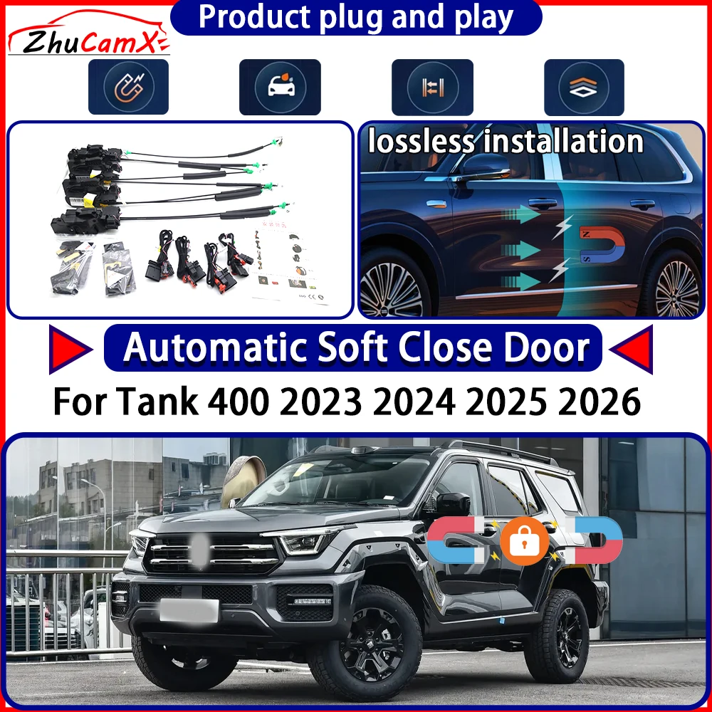 

Привод дверного замка OEM для Ora 07 Lightning Cat 2022 2023 2024 2025 Комплект мягких закрывающих дверей Система защелки с автоматической выдвижной дверью Easy