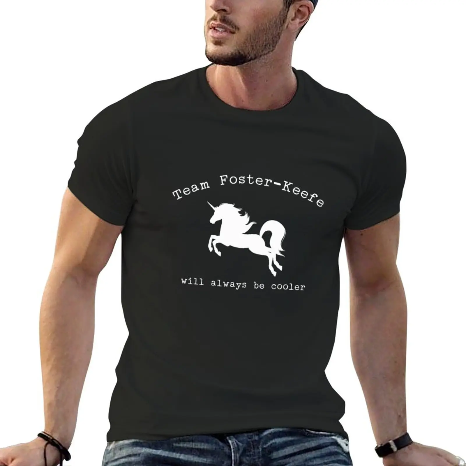 Team Foster Keefe Will Always Be Cooler T-Shirt korean fashion vintage anime shirt shirts men graphic