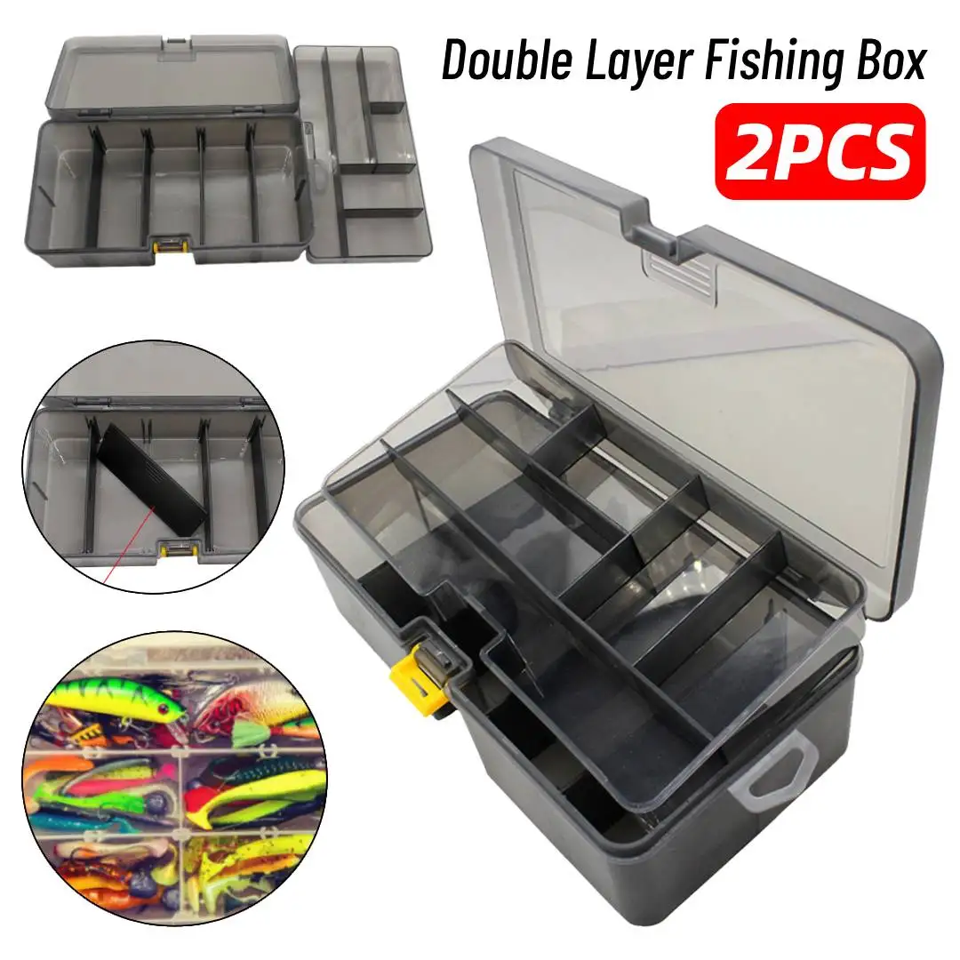 caixa-de-pesca-de-camada-dupla-2-pecas-a-prova-d'agua-plastico-gancho-para-isca-caixa-de-armazenamento-de-isca-grande-capacidade-divisor-removivel-ferramenta-de-pesca