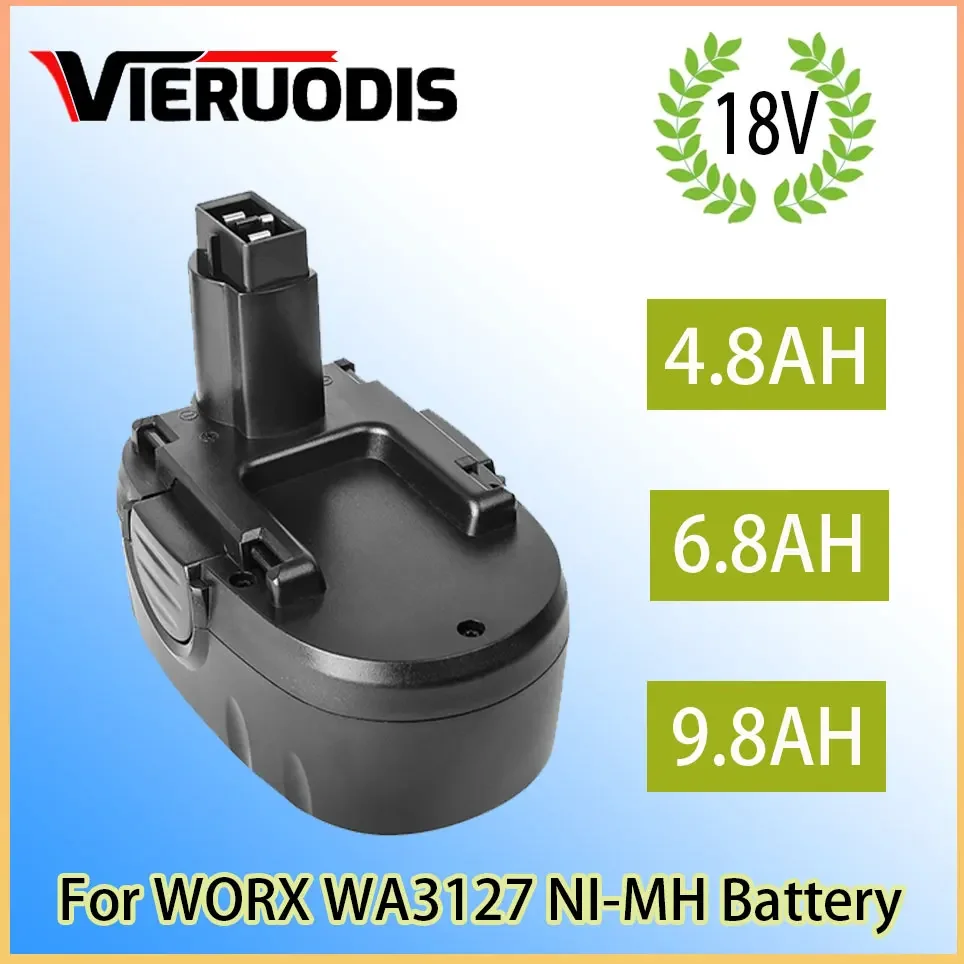 

Original WORX WA3127 18V Ni-MH 6.8AH 9.8AH Battery Replacement WA3152 WG150s WG541 WG152 WG250 WG900 WG901 Cordless Power Tool