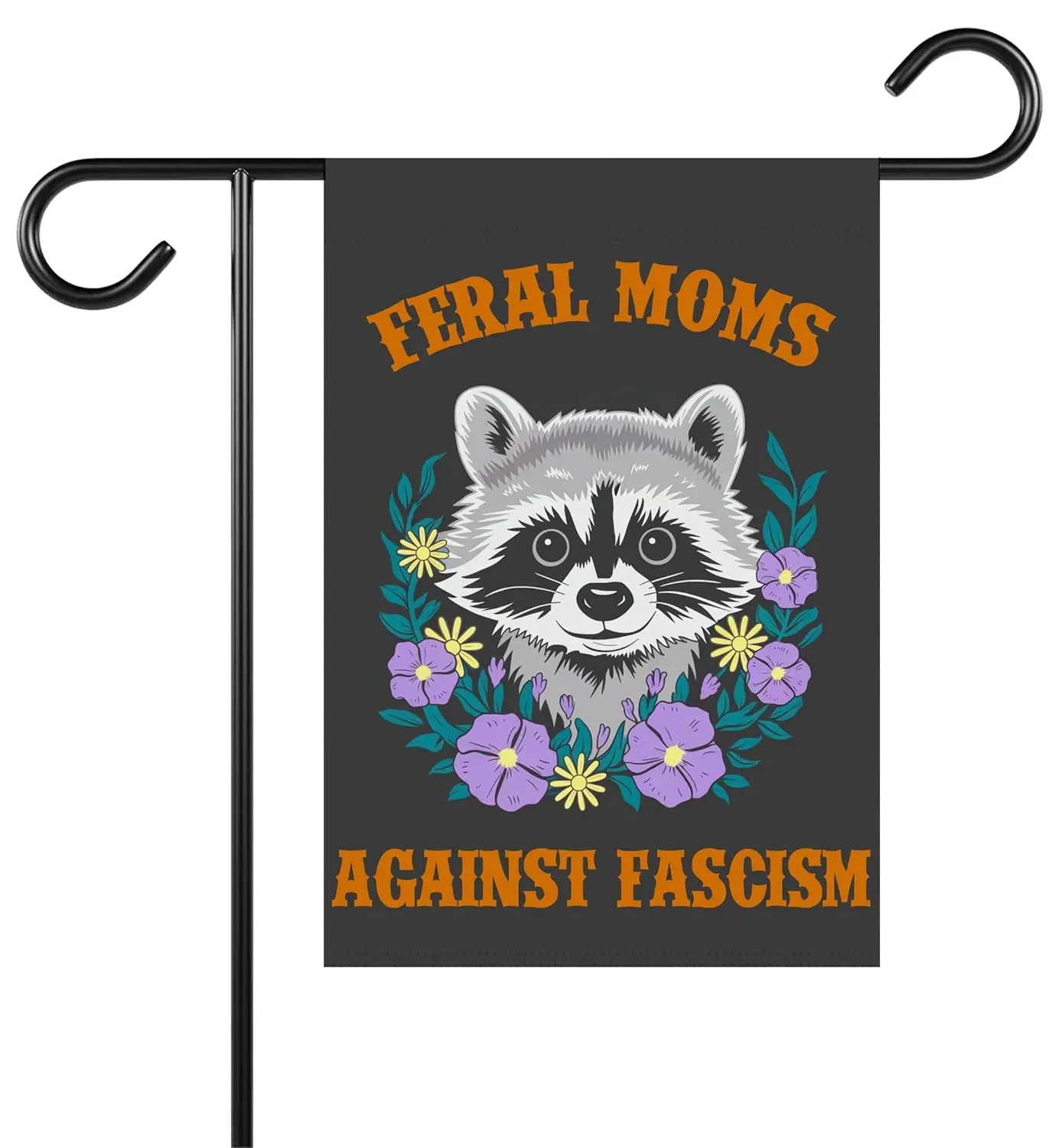 Feral Moms Against Fascism Garden Flag - Funny Racoon Yard Flag - Good Ideas Outdoor Decoration And Garden Terraces - Housew WWP
