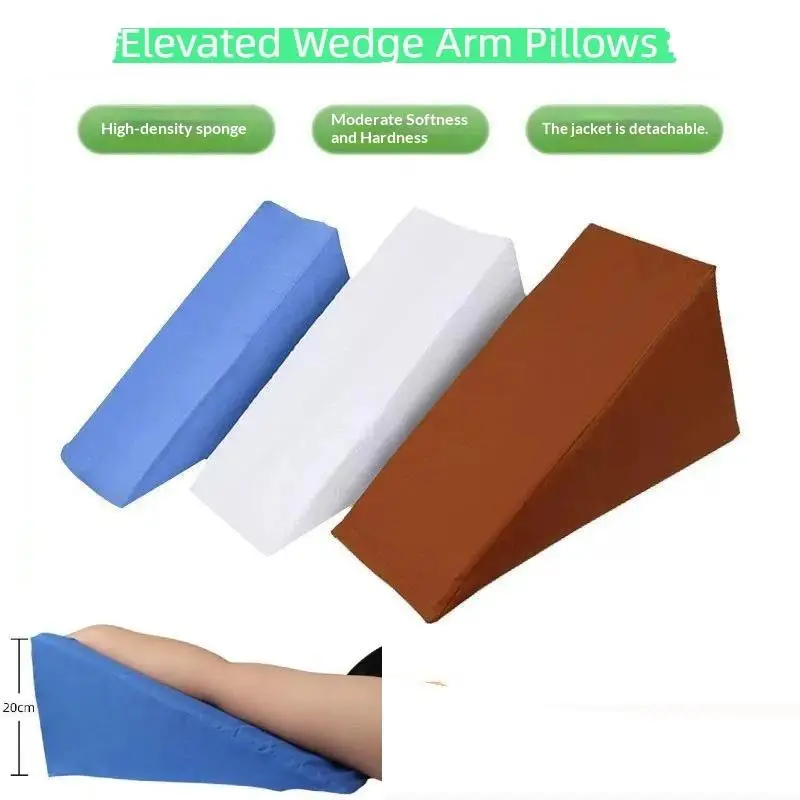 1 Stück Schrägzug-Kissen aus Schaumstoff zur Positionierung und Erhöhung des Arms im Bett, Pflegegerät, erhöhte Keilkissen für gebrochene Arme – Detail 1