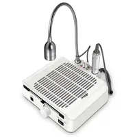 New 3 in 1 60w Nail drill Table Dust Suction Collector with LED Table Lamp