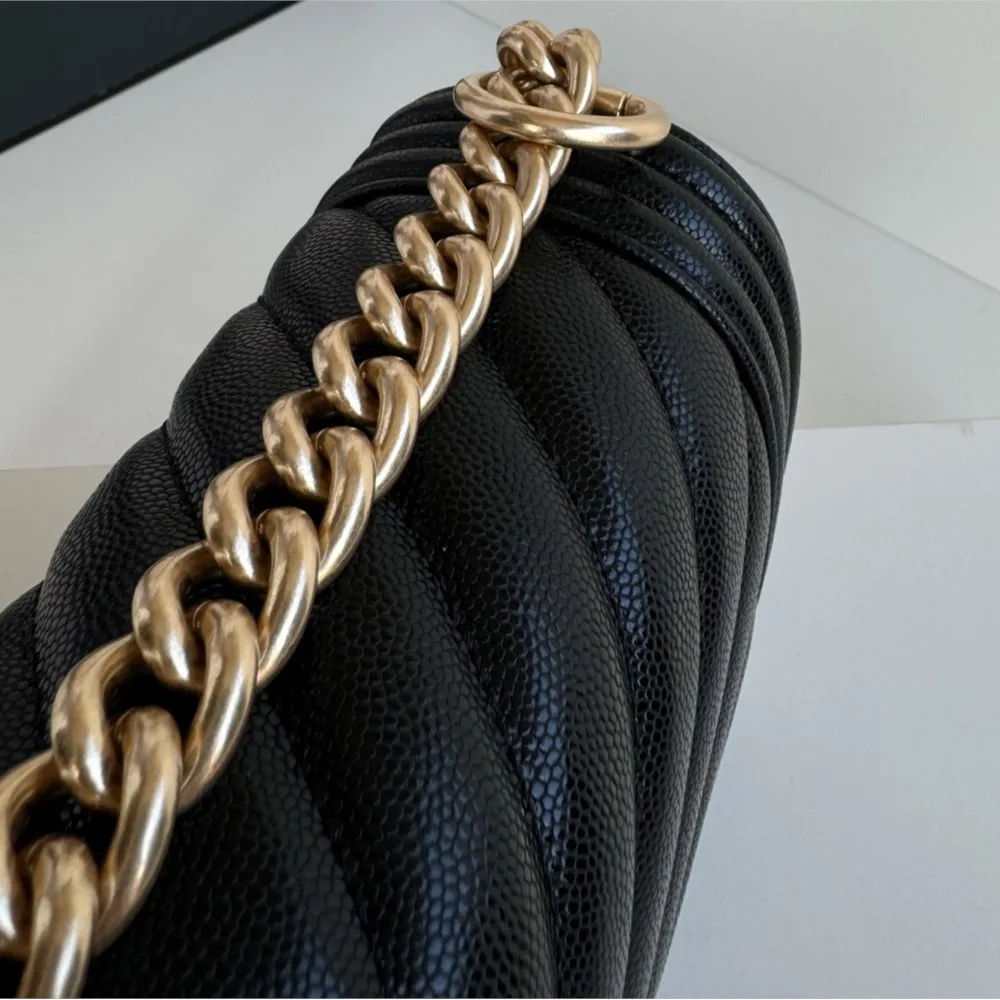 High-Quality Caviar Chain Bag, Top-Quality Genuine Leather Women's Shoulder Bag, Luxury Women's Genuine Leather Crossbody Bag - view 2