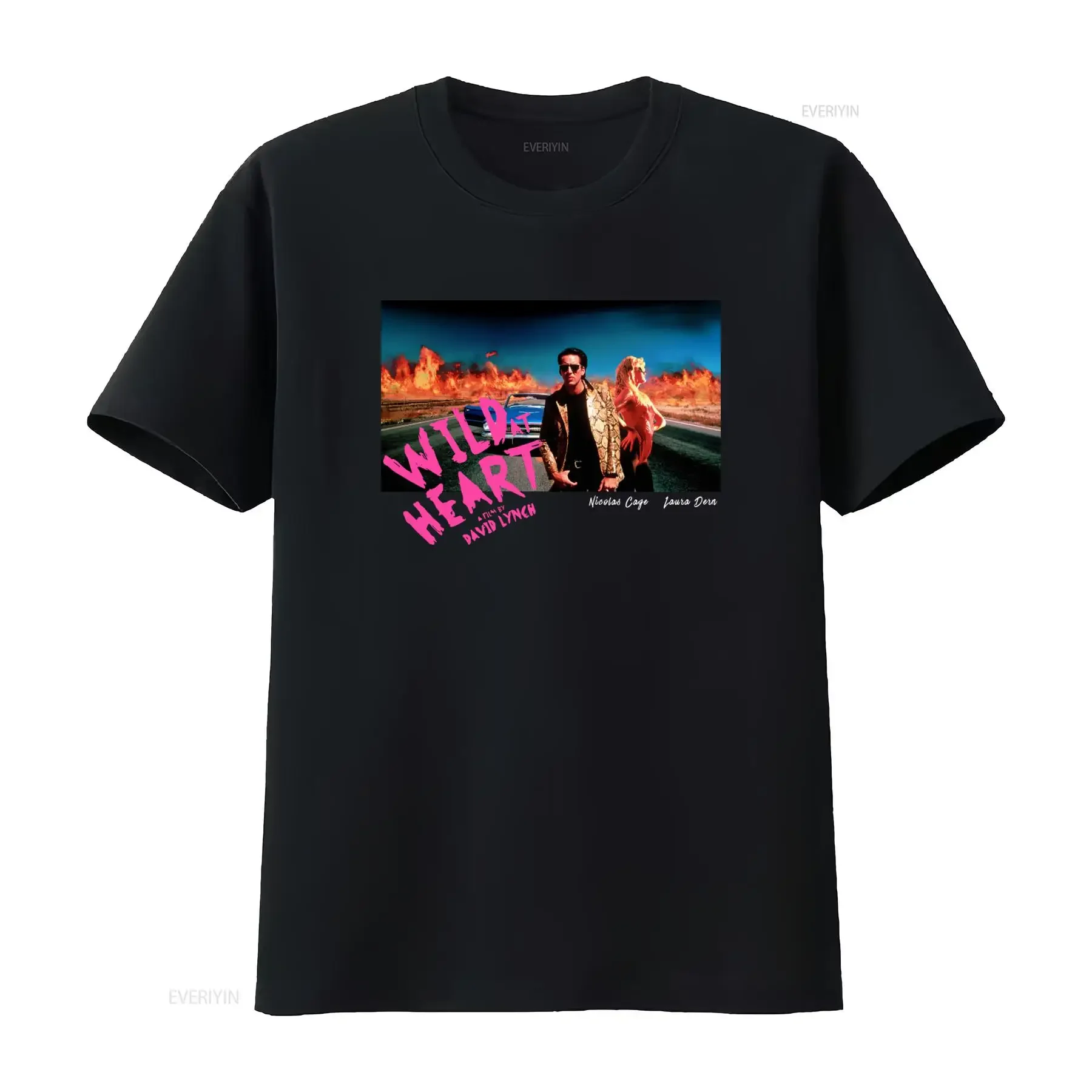 Camiseta de la película Wild At Heart para fanáticos de David Lynch, películas clásicas de culto, Nicolas Cage, diseño vintage, estilo vintage lavado