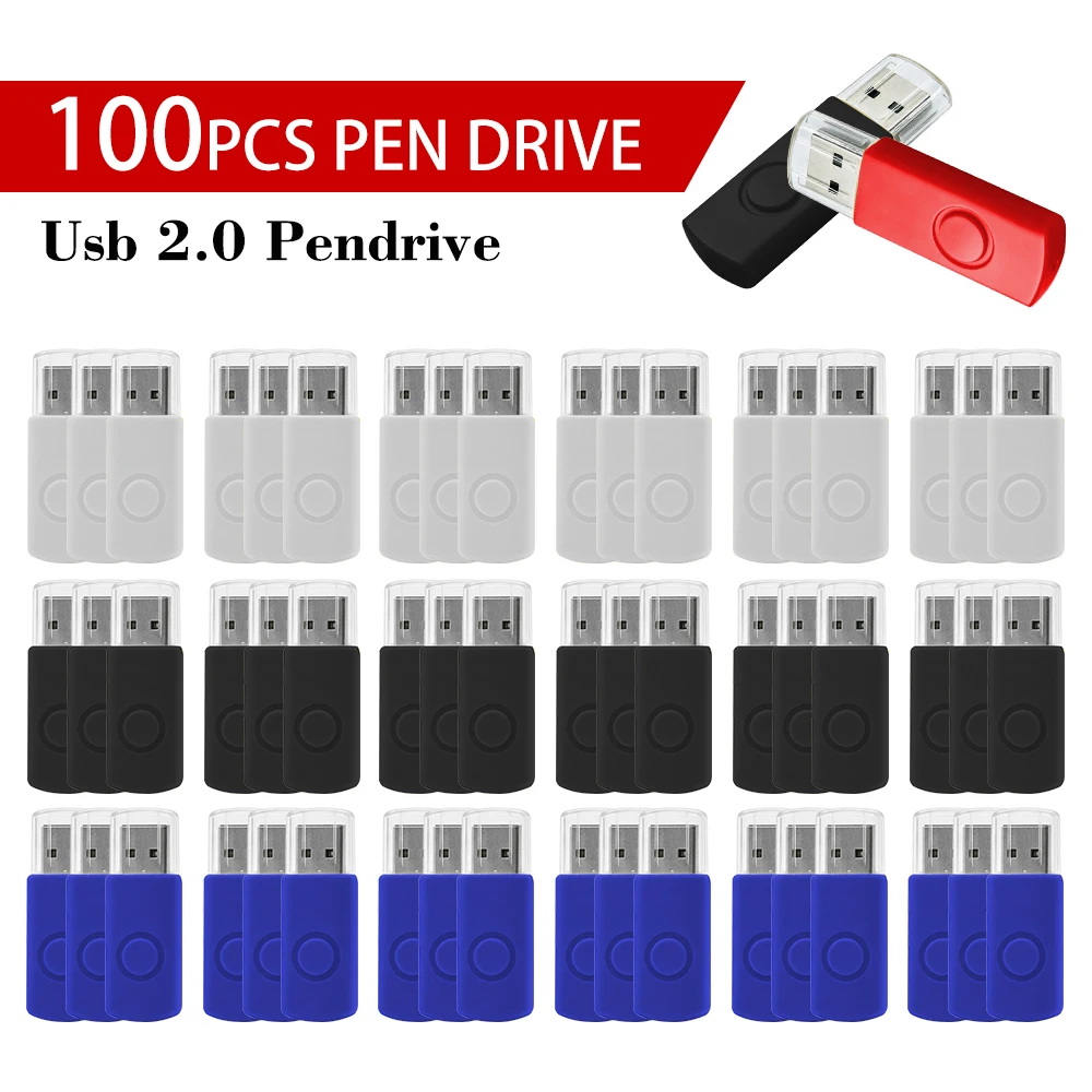 

100 шт./лот, флеш-накопитель USB 2.0, оригинальный, 64 ГБ, подарок для свадебной фотографии, 32 ГБ, цветной флеш-накопитель, 16 ГБ, 8 ГБ, 4 ГБ, бесплатная персонализация логотипа