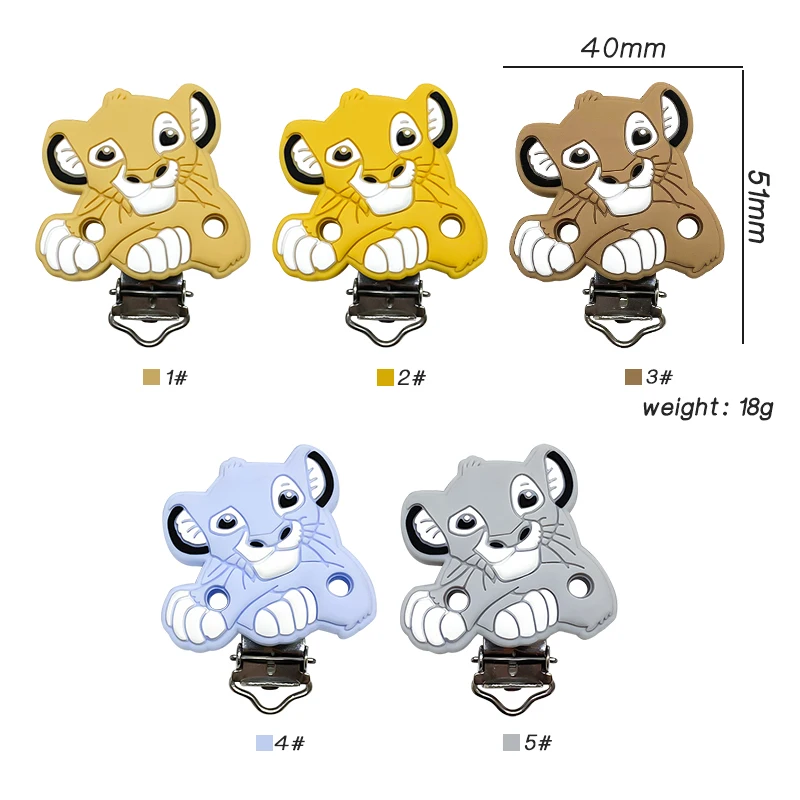 3pcs New Silicone Cartoon Clip DIY Nipple Chain Jewelry Accessories image 2