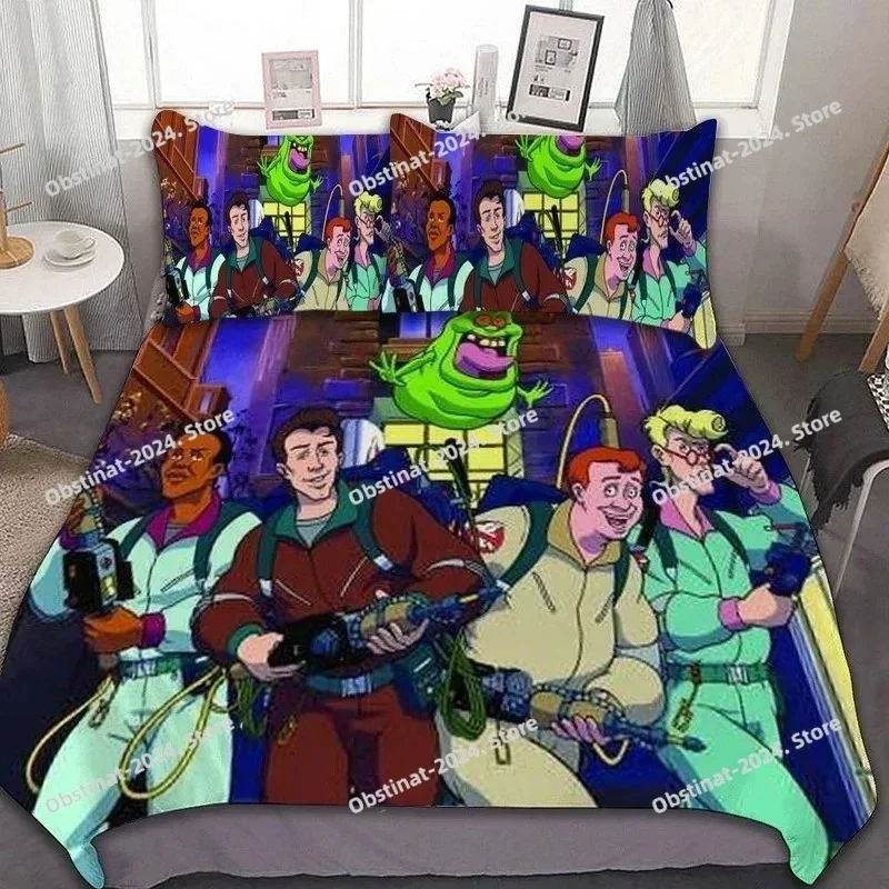 

Bedding Sets Ghostbusters Printed full Size Quilt Bed soft warm Cover Duvet Cover PillowCase Sets Adult Baby Children bedding