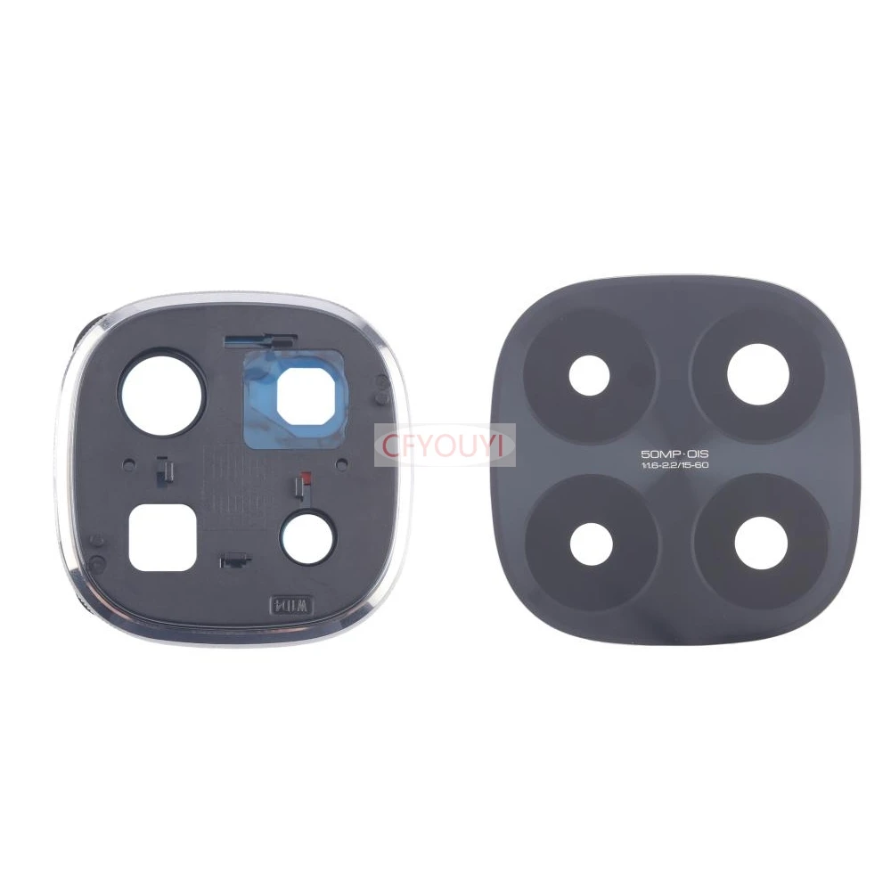 1PCS New Rear Back Camera Cover With Glass Lens For Xiaomi Redmi Note 14 Pro+ 5G Rear Camera Lens Cover