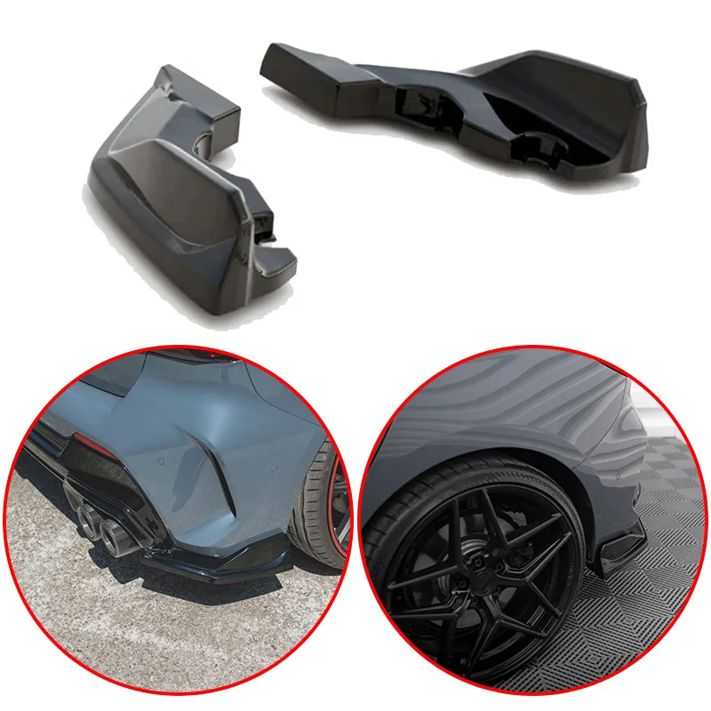 

2PCS Bumper Lip Side Splitters By High Quality ABS Gloss Black Body Kit For BMW 1 Series M135i F40 M Sport Rear 2019 To 2024
