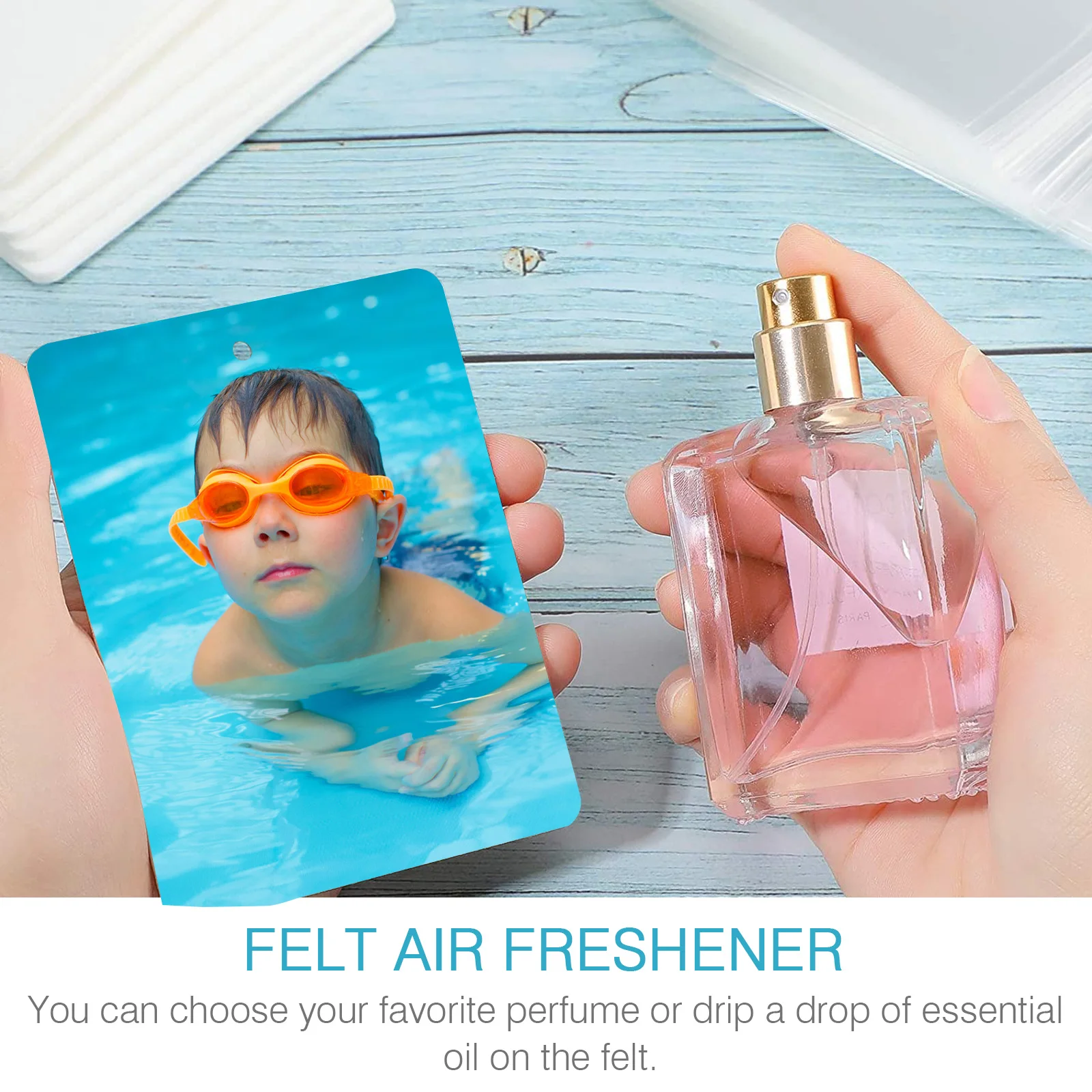 

1 set Felt Air Freshener Blanks Car Sublimation Fragrance Sheets Scented Refill Healthy Aromatherapy Perfume Absorbing for Home