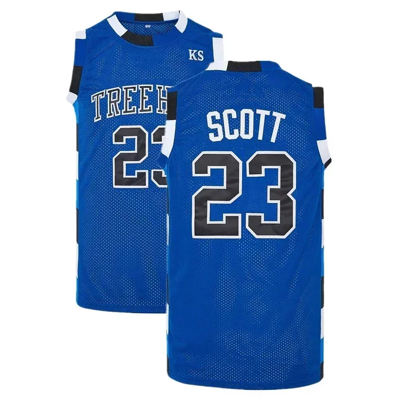 ♥ New 2026 Movie ONE TREE HILL RAVENS # 23 SCOTT Basketball Jersey Mens Sports Breathable Shirt Quick Drying Tops S ★Bear House