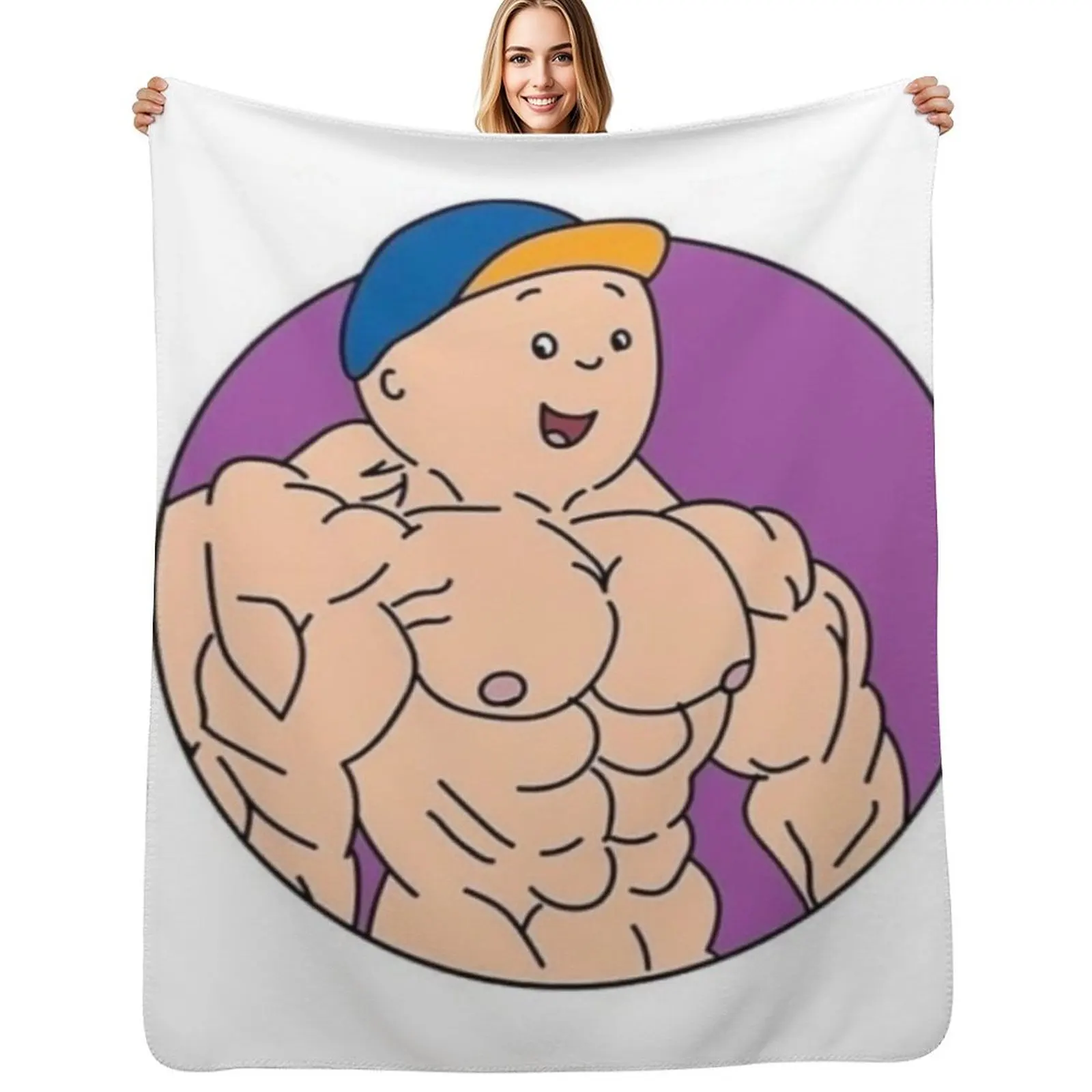 

Buff Af Caillou Throw Blanket Compact Warm Blanket for Car Road Trip