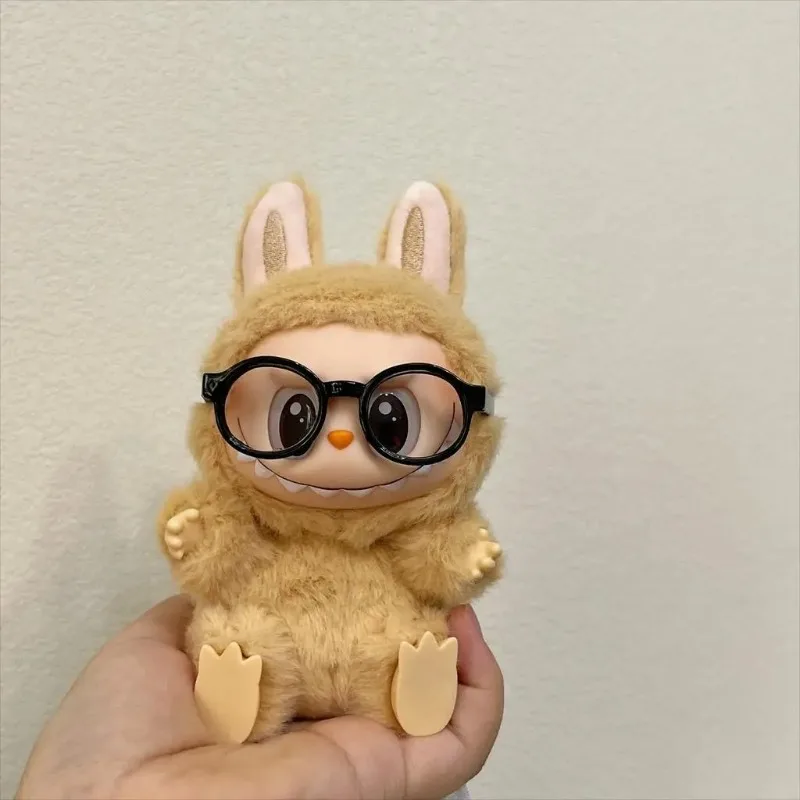 

15/17cm Labubu 6.5cm Transparent Plastic Glasses for 1/8 1/6 1/3 1/4 BJD for Labubu MSD SD Plush for EXO Doll Sunglasses