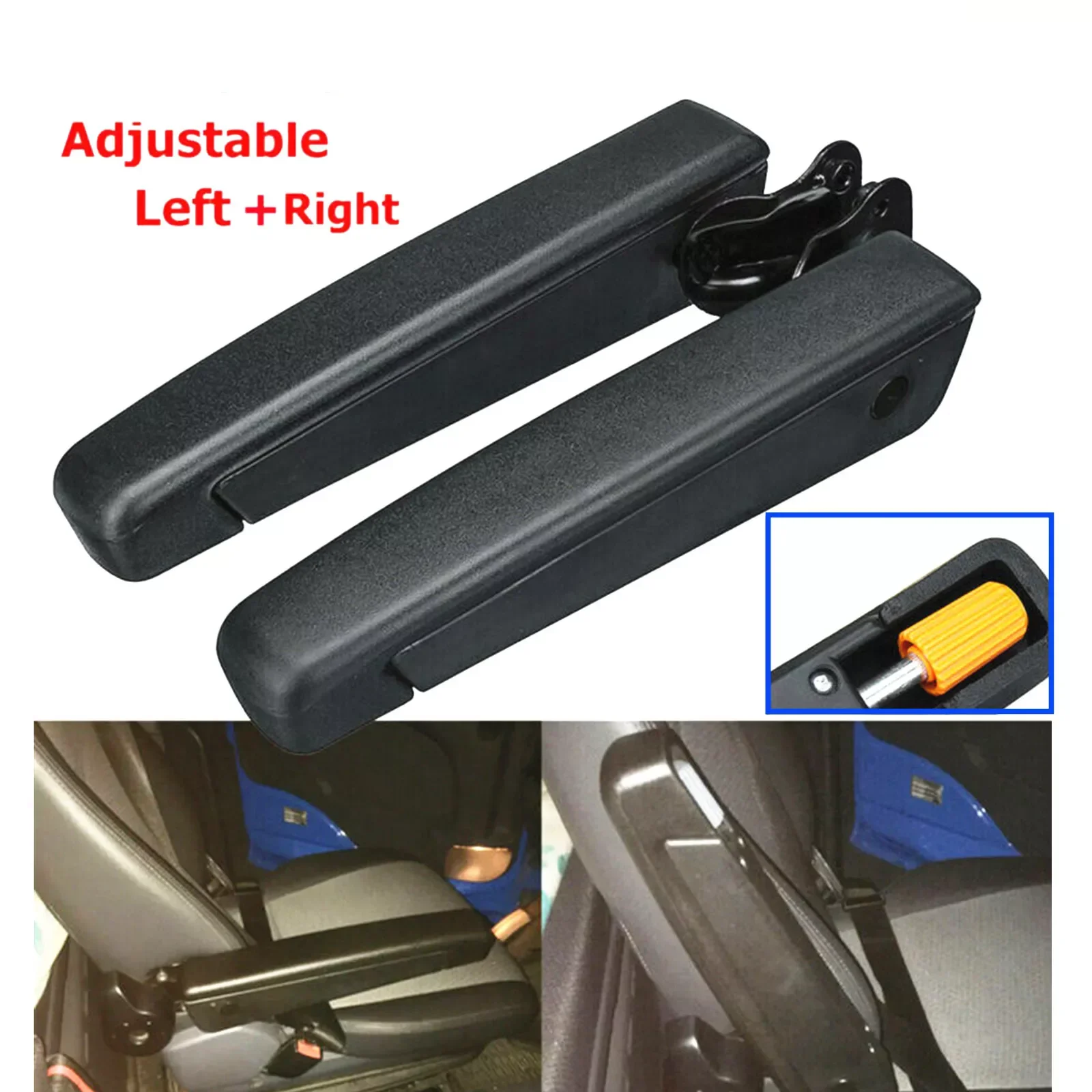 1Pair Left Right Universal Adjustable Seat Armrest Handles For Motorhome Car Rv Boat Truck Van
