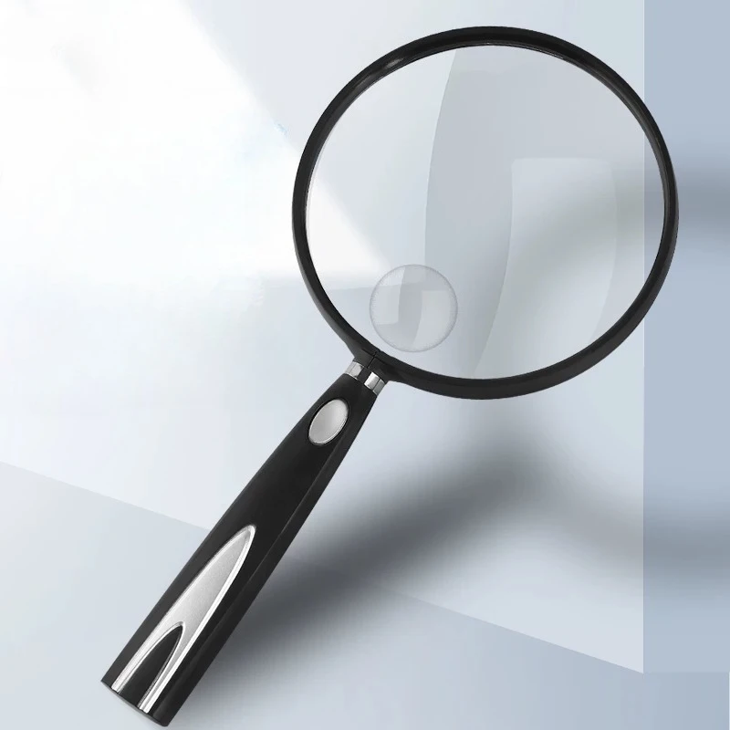 HD Handheld Portable Reading Magnifier 3x/4x/5x Magnification 108mm/130mm Diameter Magnifying Glass Loupe