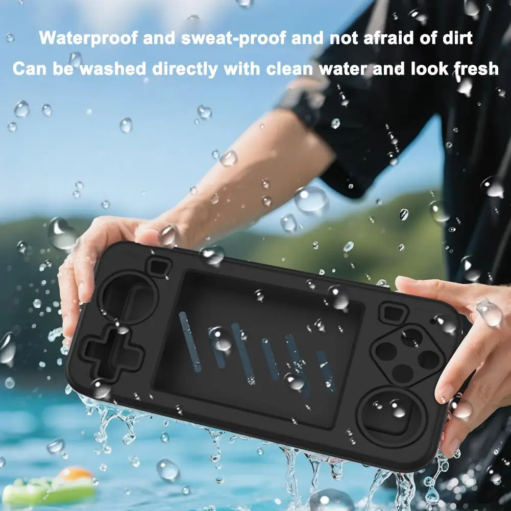 

Solid Color Silicone Sleeve Cover For R36H Game Console Anti-Scratch Protective Case Shockproof Anti-collision Protector Shell