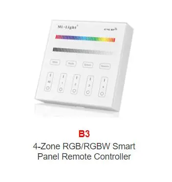 Imagem -04 - Miboxer-controle Remoto Leve mi Light b0 b1 b2 b3 b4 b8 t1 t2 t3 t4 Brilho ct Rgb Rgbw Rgb Mais Cct Controle Remoto com Painel Inteligente Dimmer Portátil