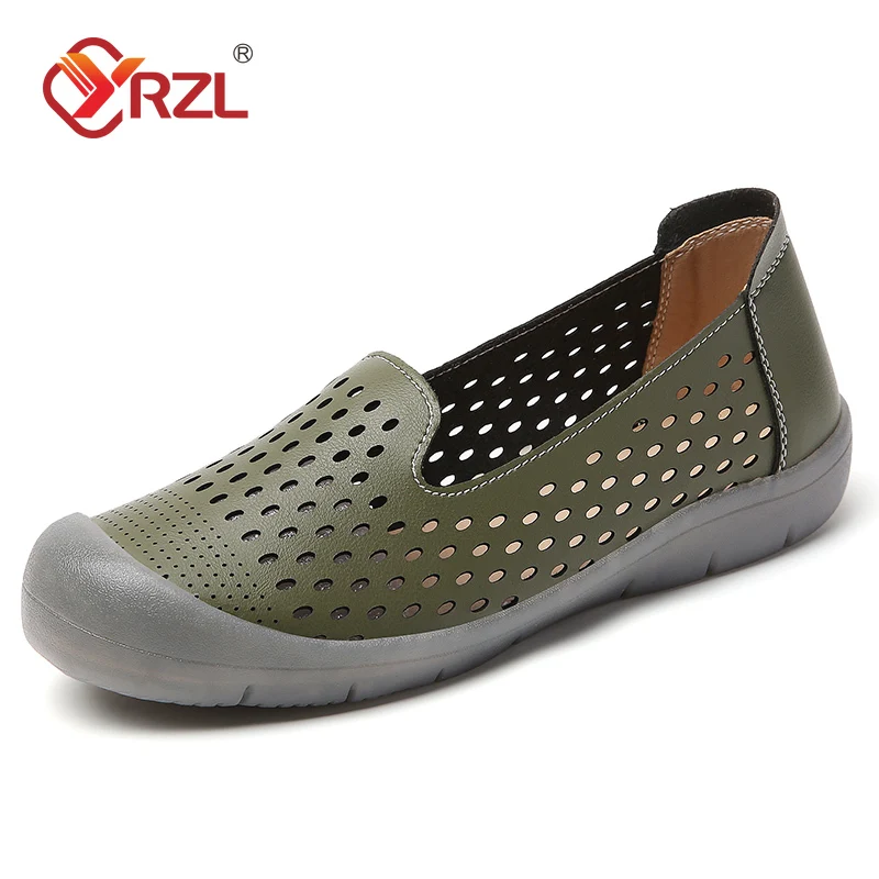 

YRZL Slip On Loafers Women Comfortable Casual Shoes Female Flat Moccasins Lightweight Anti-Skid Soft Walking Shoes for Women