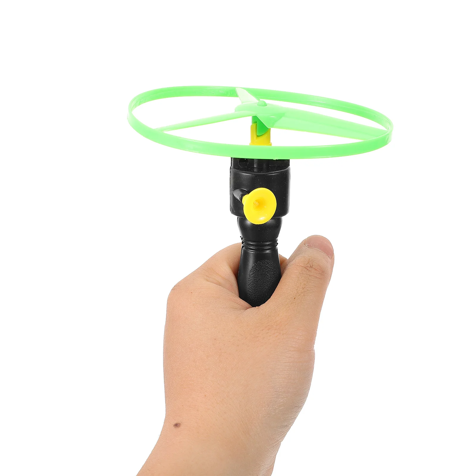 

3Sets Handheld Flying Disc with Easy-Grip Launcher Pull String Flying Saucer Outdoor Activity for Children Fun Fly Game Gift