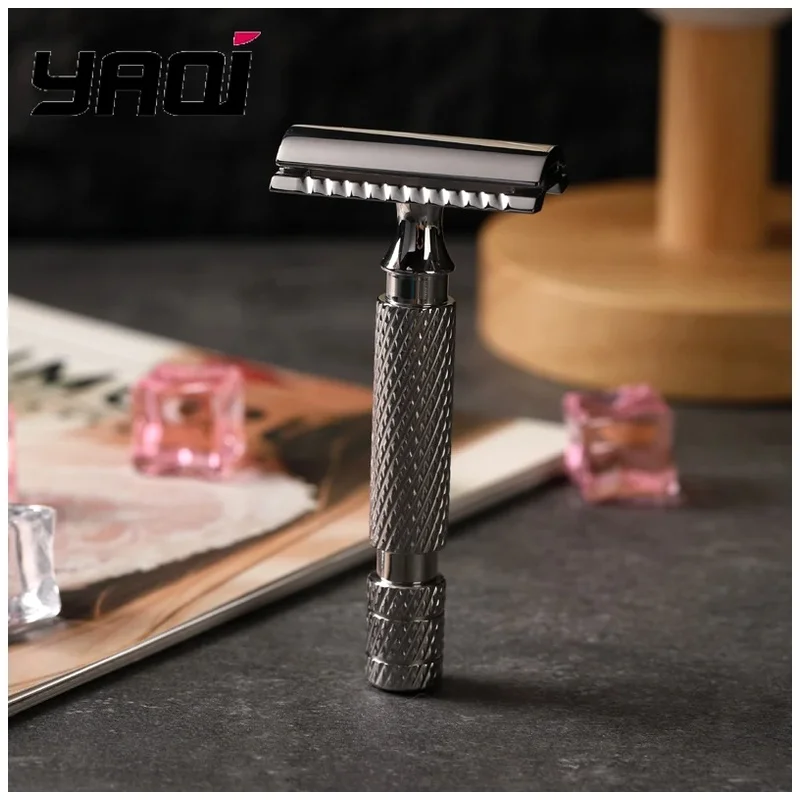 Double Edge Yaqi Safety Razor PILOT Stainless Steel for Men Women Shaving Razor Stainless Steel Razor Blades